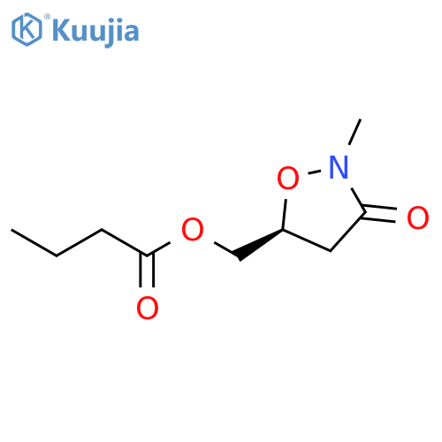 Butanoic acid, (2-methyl-3-oxo-5-isoxazolidinyl)methyl ester, (S)- (9CI) structure
