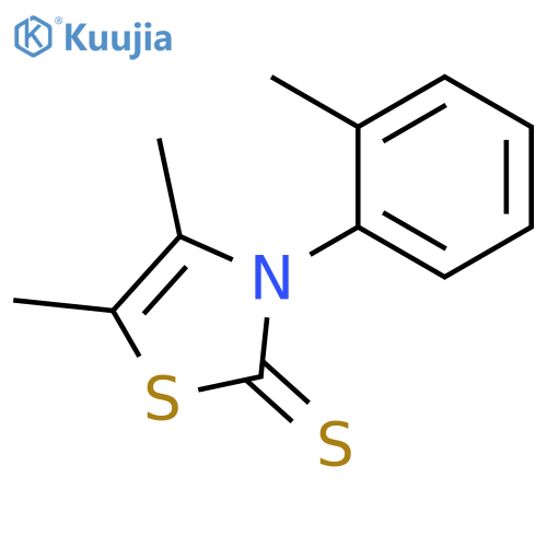 2(3H)-Thiazolethione, 4,5-dimethyl-3-(2-methylphenyl)-, (±)- structure