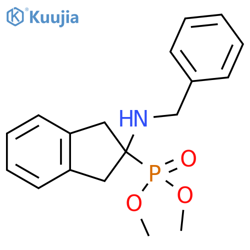 Dimethyl (2-(benzylamino)-2,3-dihydro-1H-inden-2-yl)phosphonate structure