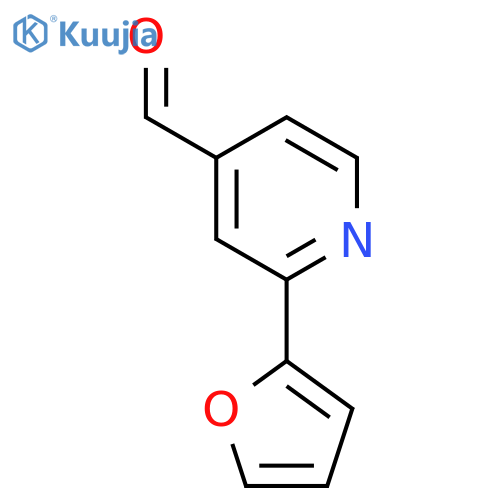2-(furan-2-yl)pyridine-4-carbaldehyde structure