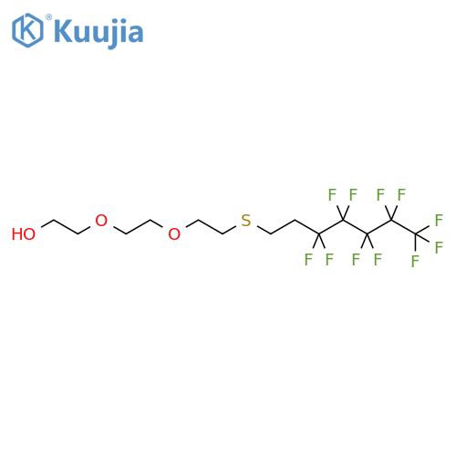 Ethanol,2-[2-[2-[(3,3,4,4,5,5,6,6,7,7,7-undecafluoroheptyl)thio]ethoxy]ethoxy]- structure