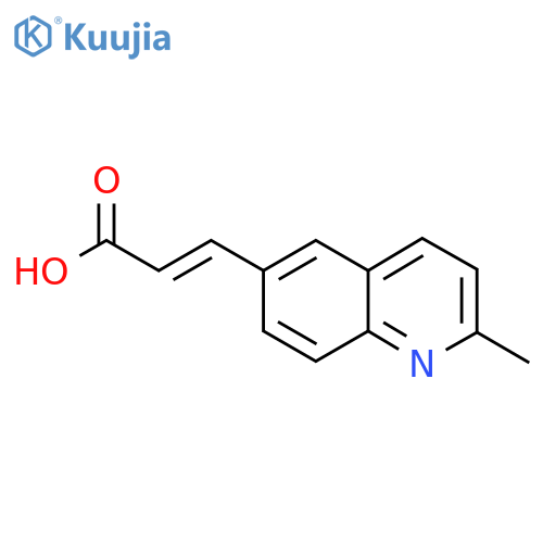3-(2-methylquinolin-6-yl)prop-2-enoic acid structure