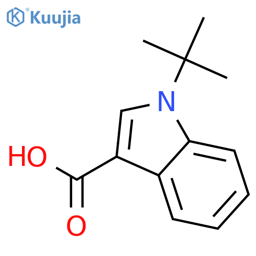 1H-Indole-3-carboxylic acid, 1-(1,1-dimethylethyl)- structure