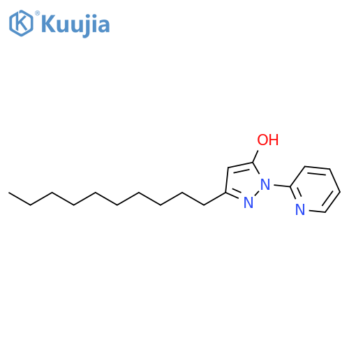 1H-Pyrazol-5-ol, 3-decyl-1-(2-pyridinyl)- structure