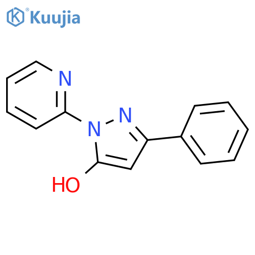 1H-Pyrazol-5-ol, 3-phenyl-1-(2-pyridinyl)- structure