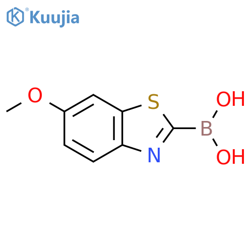 Boronic acid, B-(6-methoxy-2-benzothiazolyl)- structure