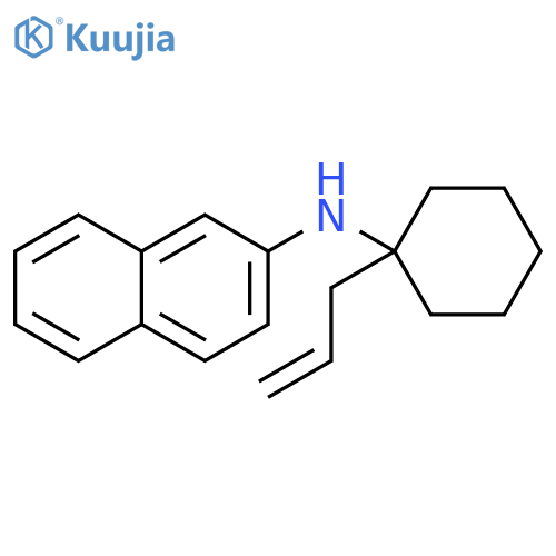 2-Naphthalenamine, N-[1-(2-propenyl)cyclohexyl]- structure