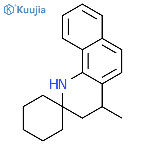 Spiro[benzo[h]quinoline-2(1H),1'-cyclohexane], 3,4-dihydro-4-methyl- structure