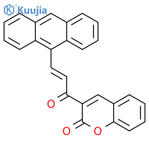 3-[(E)-3-anthracen-9-ylprop-2-enoyl]chromen-2-one structure
