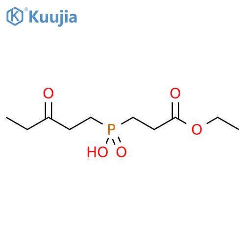 Propanoic acid, 3-[hydroxy(3-oxopentyl)phosphinyl]-, ethyl ester structure