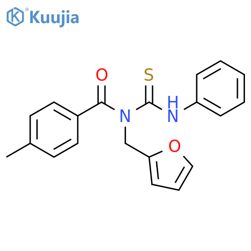 Benzamide,N-(2-furanylmethyl)-4-methyl-N-[(phenylamino)thioxomethyl]- structure