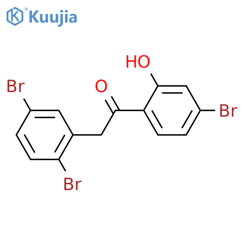 1-(4-Bromo-2-hydroxyphenyl)-2-(2,5-dibromophenyl)ethanone structure