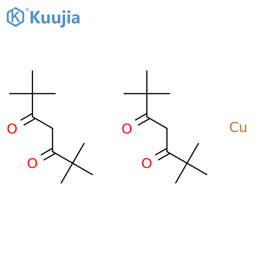 Di(dipivaloylmethanato)copper structure