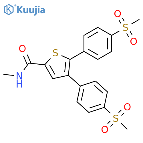2-Thiophenecarboxamide, N-methyl-4,5-bis[4-(methylsulfonyl)phenyl]- structure