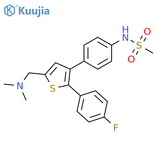Methanesulfonamide,N-[4-[5-[(dimethylamino)methyl]-2-(4-fluorophenyl)-3-thienyl]phenyl]- structure
