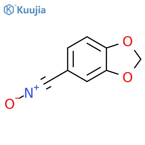 1,3-Benzodioxole-5-carbonitrile, N-oxide structure
