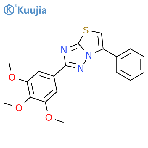 Thiazolo[3,2-b][1,2,4]triazole,6-phenyl-2-(3,4,5-trimethoxyphenyl)- structure