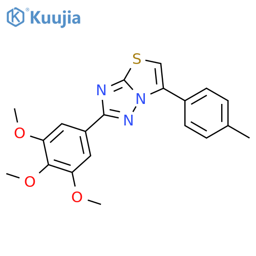 Thiazolo[3,2-b][1,2,4]triazole,6-(4-methylphenyl)-2-(3,4,5-trimethoxyphenyl)- structure