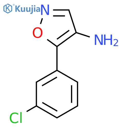 5-(3-chlorophenyl)-1,2-oxazol-4-amine structure