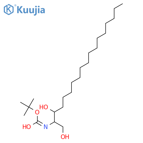 N-tert-Butyloxycarbonyl-D-erythro-dihydro-D-sphingosine structure