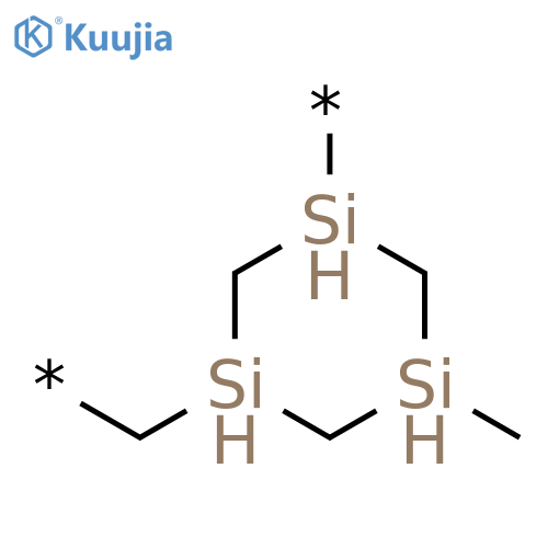 Poly[(5-methyl-1,3,5-trisilacyclohexane-1,3-diyl)methylene] structure