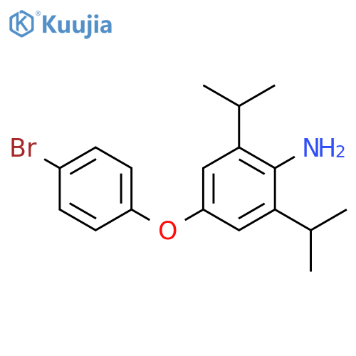 Benzenamine, 4-(4-bromophenoxy)-2,6-bis(1-methylethyl)- structure