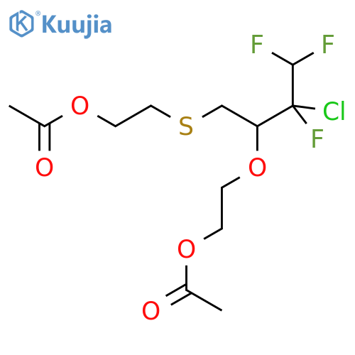 Ethanol, 2-[[2-[2-(acetyloxy)ethoxy]-3-chloro-3,4,4-trifluorobutyl]thio]-, acetate (9CI) structure