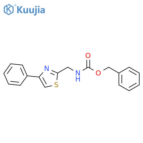 benzyl N-(4-phenyl-1,3-thiazol-2-yl)methylcarbamate structure