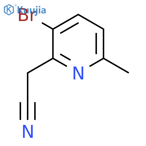 2-Pyridineacetonitrile, 3-bromo-6-methyl- structure