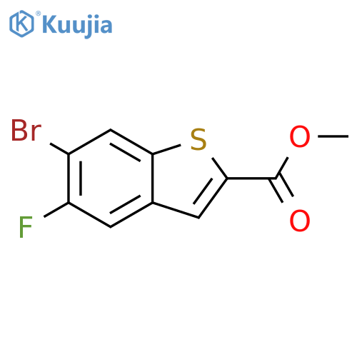 Methyl 6-bromo-5-fluorobenzothiophene-2-carboxylate structure