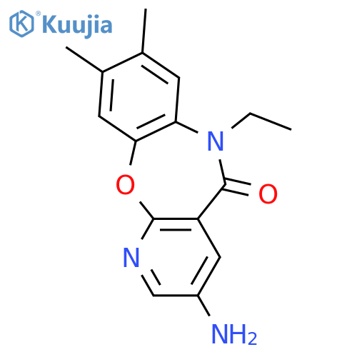 3-amino-6-ethyl-8,9-dimethylpyrido[2,3-b][1,5]benzoxazepin-5(6H)-one structure