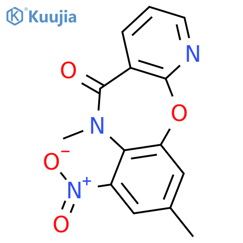 6,9-dimethyl-7-nitropyrido[2,3-b][1,5]benzoxazepin-5(6H)-one structure