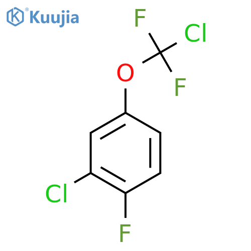 2-Chloro-4-[chloro(difluoro)methoxy]-1-fluorobenzene structure