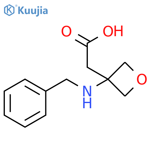 2-(3-(benzylamino)oxetan-3-yl)acetic acid structure