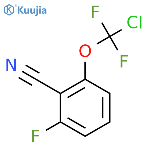 2-[Chloro(difluoro)methoxy]-6-fluoro-benzonitrile structure