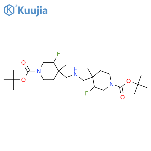 di-tert-butyl4,4'-azanediylbis(methylene)bis(3-fluoro-4-methylpiperidine-1-carboxylate)-D28120 structure
