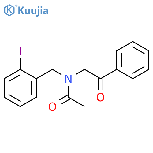 Acetamide, N-[(2-iodophenyl)methyl]-N-(2-oxo-2-phenylethyl)- structure
