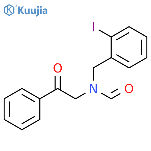 Formamide, N-[(2-iodophenyl)methyl]-N-(2-oxo-2-phenylethyl)- structure