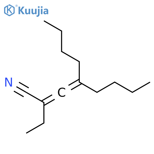 2,3-Octadienenitrile, 4-butyl-2-ethyl- structure