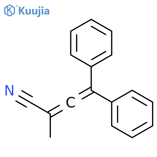 2,3-Butadienenitrile, 2-methyl-4,4-diphenyl- structure