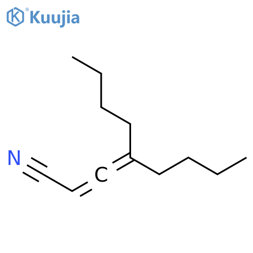 2,3-Octadienenitrile, 4-butyl- structure