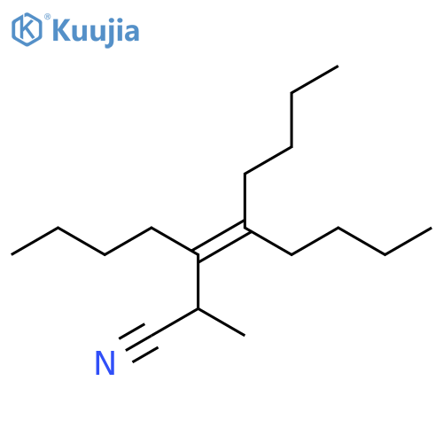 3-Octenenitrile, 3,4-dibutyl-2-methyl- structure