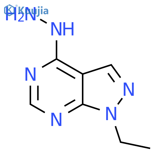 1-Ethyl-4-hydrazino-1H-pyrazolo[3,4-d]pyrimidine structure