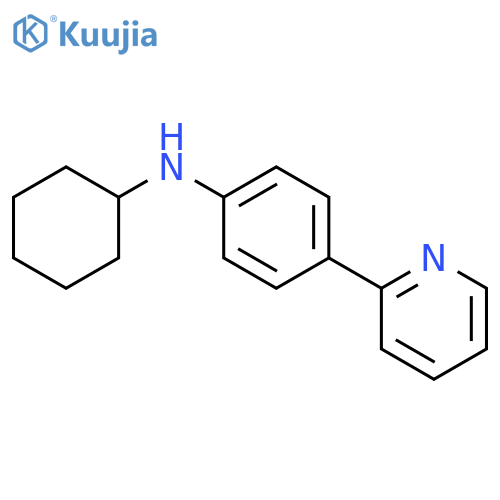 N-Cyclohexyl-4-(pyridin-2-yl)aniline structure