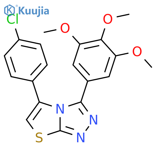 Thiazolo[2,3-c]-1,2,4-triazole,5-(4-chlorophenyl)-3-(3,4,5-trimethoxyphenyl)- structure