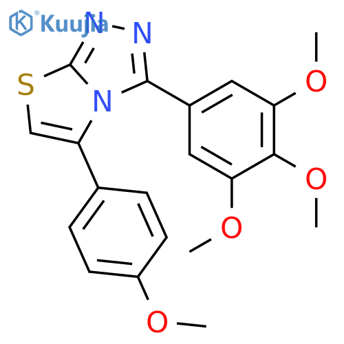 Thiazolo[2,3-c]-1,2,4-triazole,5-(4-methoxyphenyl)-3-(3,4,5-trimethoxyphenyl)- structure