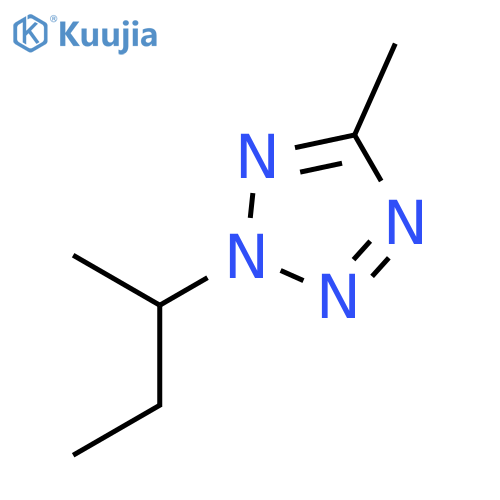 2H-Tetrazole, 5-methyl-2-(1-methylpropyl)- structure