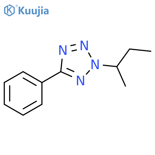 2H-Tetrazole, 2-(1-methylpropyl)-5-phenyl- structure