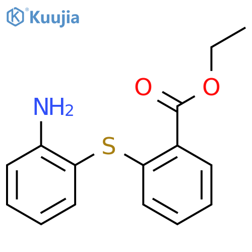 ethyl 2-(2-aminophenyl)sulfanylbenzoate structure