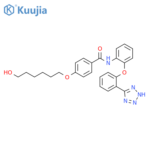 Benzamide,4-[(6-hydroxyhexyl)oxy]-N-[2-[2-(1H-tetrazol-5-yl)phenoxy]phenyl]- structure